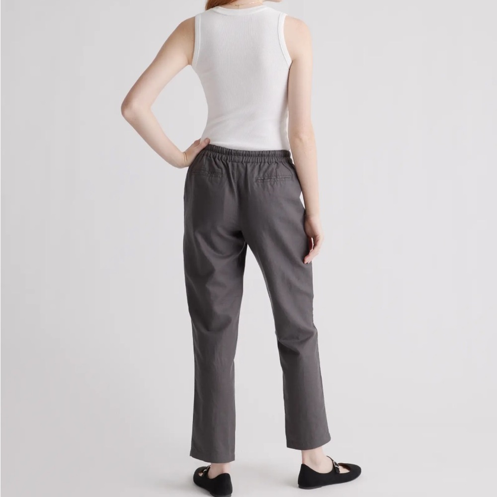 Quince Cotton Linen blend straight leg pant NWT - Picture 2 of 5